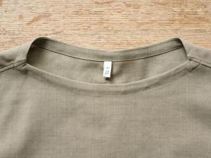 FIR MUM  Ramie Solotex Matt Tropical  Boat Neck T
