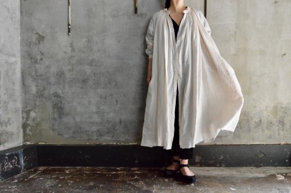 kaval FOR poefu Open Gather Onepiece Ramie P-014