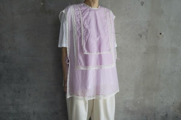 TOWAVASE  「Leavers」Cotton Silk Lace Vest