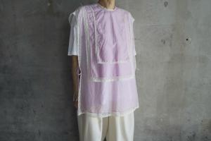 TOWAVASE  「Leavers」Cotton Silk Lace Vest