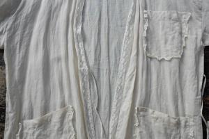 TOWAVASE  「Leavers」Ramie Lace Robe