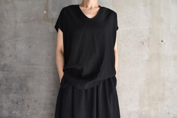 NO CONTROL AIR Cupro Cotton French Sleeve Blouse