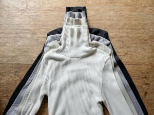 CLOSELY Cotton Silk Turtle Neck L/S T Shirt