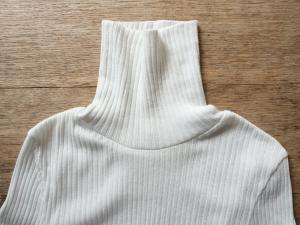 CLOSELY Cotton Silk Turtle Neck L/S T Shirt