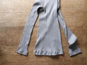 CLOSELY Cotton Silk Turtle Neck L/S T Shirt