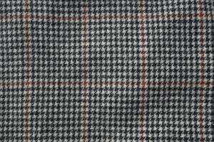 Honnete Round Collar Coat Big Houndstooth × Window