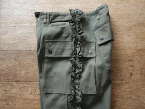 RhodolirioN  Marine Corps Herringbone Frill Pants