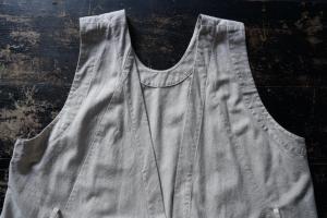 GASA*「灰色の人」Long Apron Dress Coat Vest