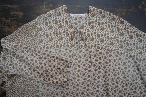 TOWAVASE「Sarasa」Silk Printed Dress with Corsage