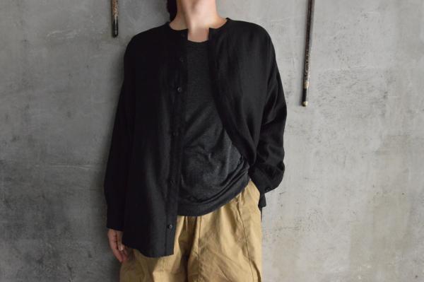 NO CONTROL AIR Lyocell Nylon No Collar Shirt
