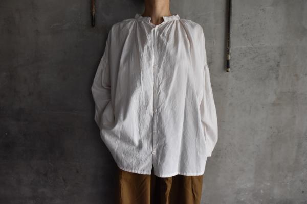 humoresque Silk Cotton Gather Blouse