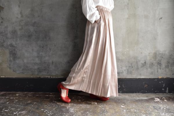 humoresque Silk Satin Gather Skirt