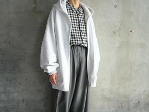 ゴーシュ  ブラッシュ吊裏毛 Zip up Hooded Parka