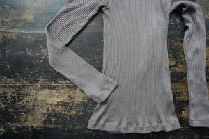 CLOSELY Cotton Silk Turtle Neck L/S T Shirt