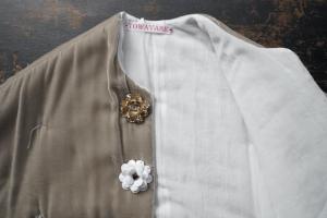 TOWAVASE「La zabu」Velvet Jacket with Glass Beads