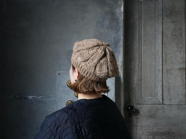 FLORENCE SIGNA Cable Knit Cap Beret
