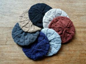 FLORENCE SIGNA  Cable Knit Cap Beret