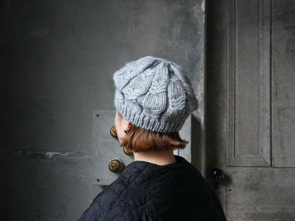 FLORENCE SIGNA Cable Knit Cap Beret