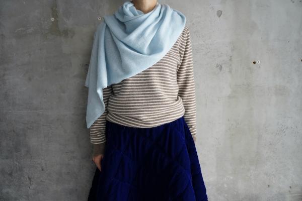 ANSPINNEN Cashmere Hand Frame Knit Stole