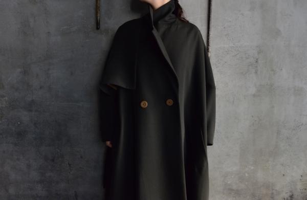 minä perhonen 「voyage」High Twist Wool Coat