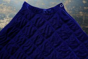 RhodolirioN Velvet Quilt Circular Skirt