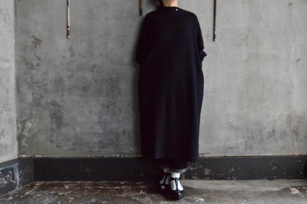minä perhonen 「sand hill」Knit Sew Onepiece