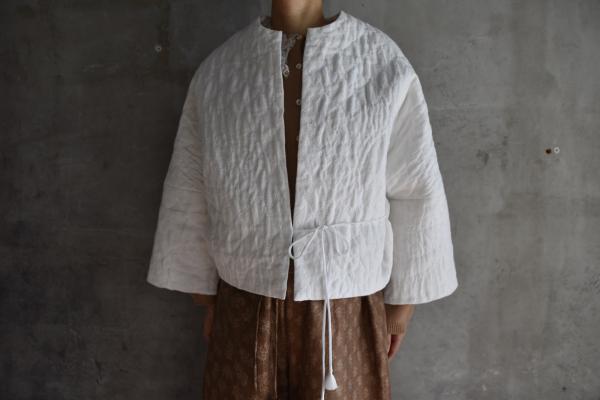 TOWAVASE 「Permanent TOWAVASE」Linen Quilt Jacket