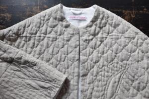 TOWAVASE 「Permanent TOWAVASE」Linen Quilt Jacket