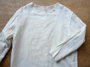 ご予約品 wright.  Wool Linen Gauze Reversible Shirt