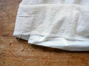 wright.  Wool Linen Gauze Reversible Gather Skirt