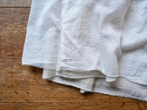 wright.  Wool Linen Gauze Reversible Gather Skirt