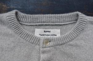 kaval FOR poefu Cashmere Sable Knit cardigan